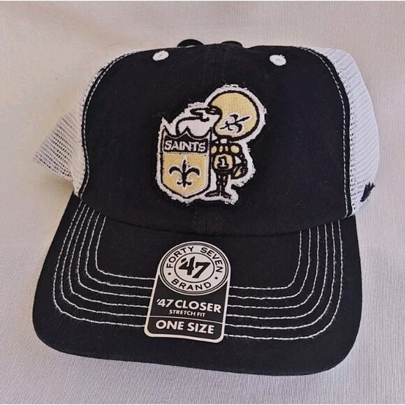 '47 Men's New‎ Orleans Saints Legacy Franchise Fitted Hat OSFM NFL fan gear - Picture 8 of 8